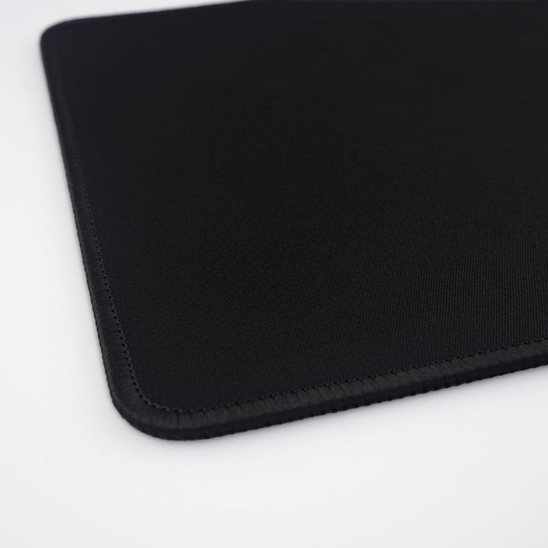 FROGIGO Square Mouse Pad with Stitched Edge, Premium Mousepad Washable Cloth. Computer Mouse Pad with Non-Slip Rubber Base, Mouse Pads for Computers Laptop Mouse 9.25x7.75x0.12 inch-Pure Black - Image 2